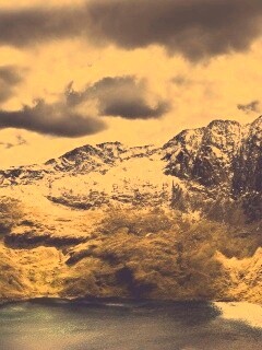 Вид на горы обои