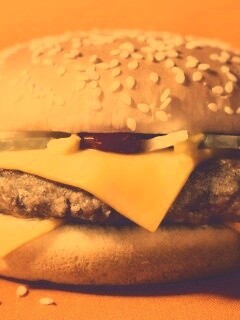 Сочный чизбургер обои