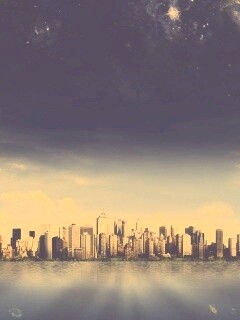 Город на острове обои