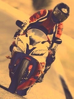 Мотоциклист на спортбайке обои