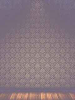 Комната с узорными обоями обои