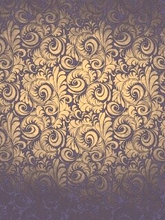 Черный фон с узорами и завитками обои