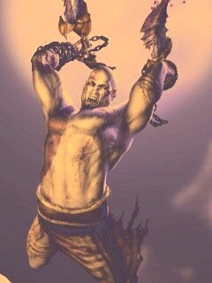 Кратос против монстра обои