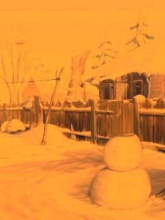 Снеговик обои