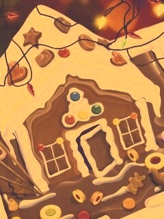 Пряничный домик обои