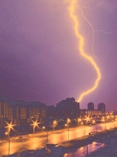 Молния обои