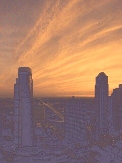 Сумерки в городе обои