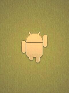 Логотип Android на зеленом фоне обои