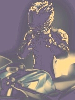 Мотоциклист в черном обои