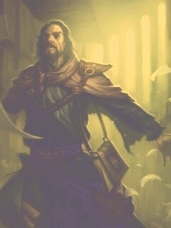 Маг в библиотеке обои