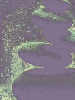 Башня из камней под водой обои