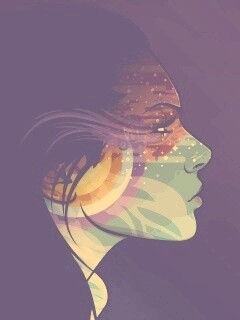 Профиль девушки обои