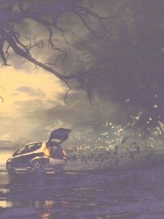 Темное авто обои