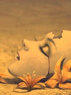 Разбитая маска обои