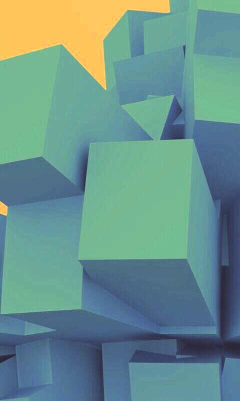 Синие кубы обои