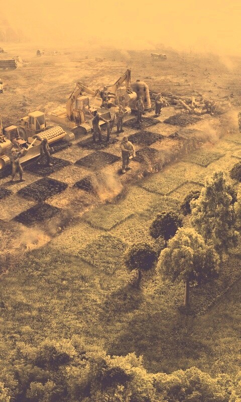 Цивилизация против природы обои