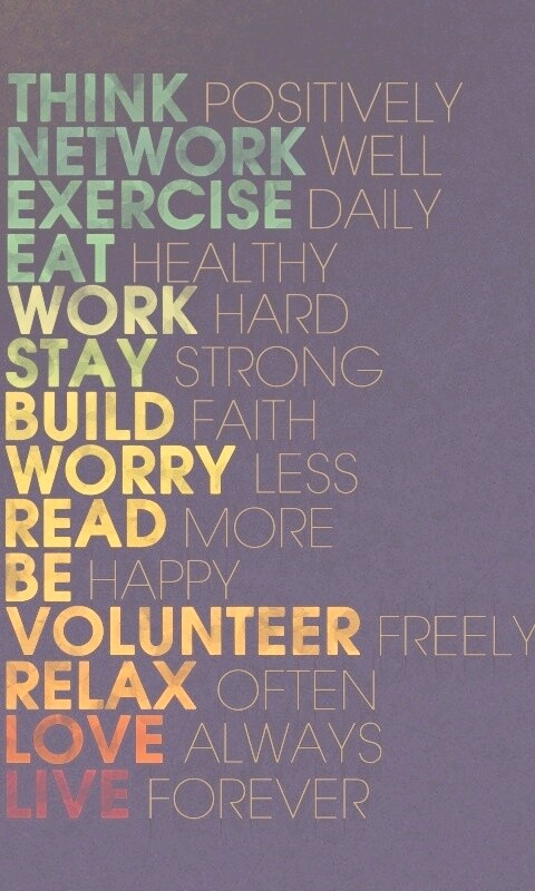 Think possitively обои