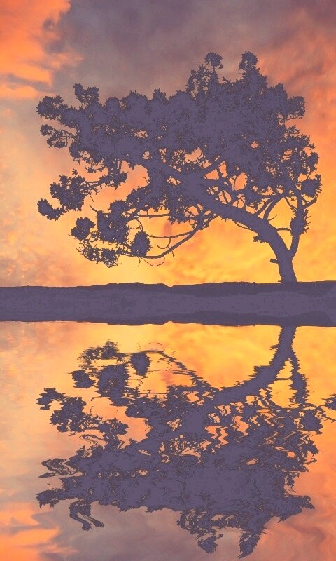 Зеркальное озеро обои