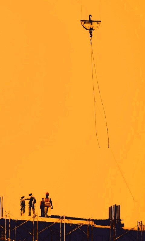 Строители на объекте обои