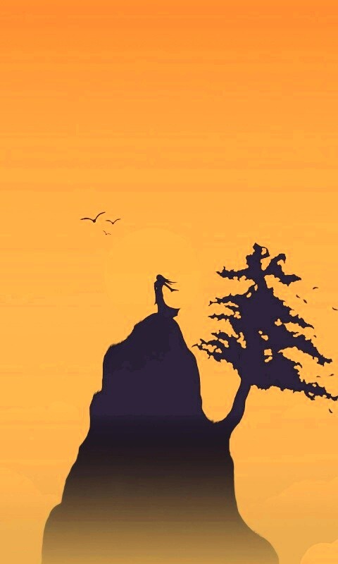 Одна на вершине обои