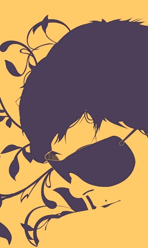 Парень на фоне узора обои