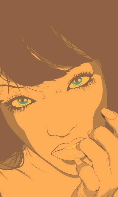 Девушка с пирсингом обои