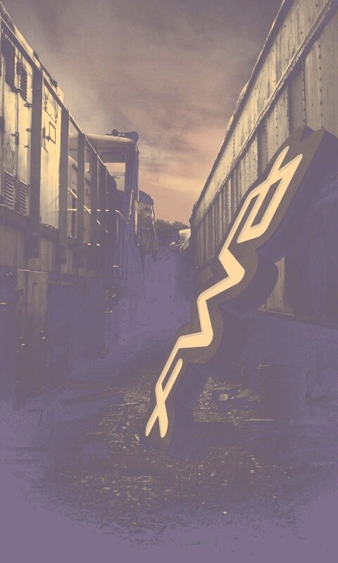 Упавшая вывеска обои