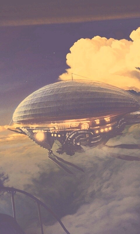 Инопланетный дирижабль обои