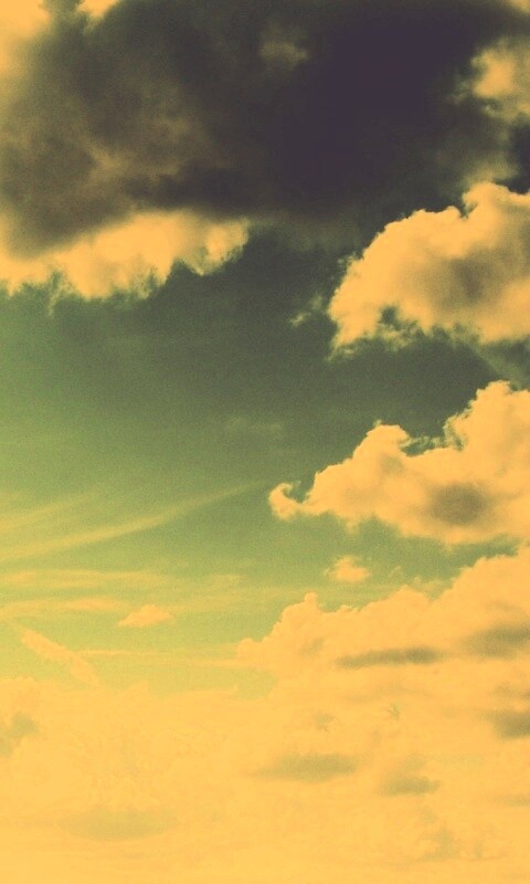 Зеленое небо обои