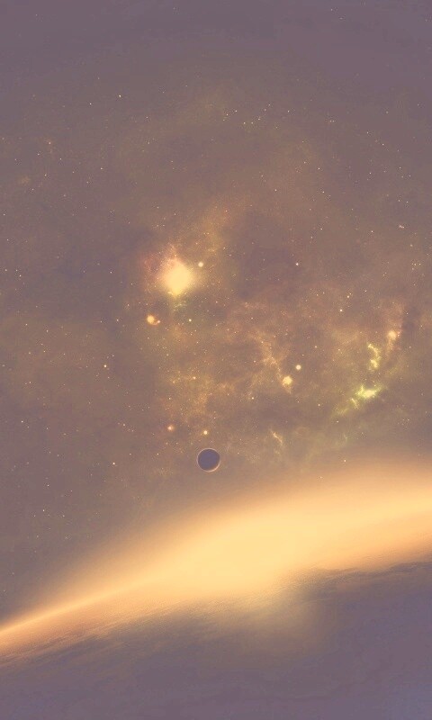 Восход в космосе обои