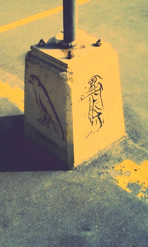 Египетские иероглифы на столбе обои