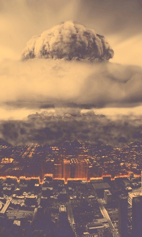 Ядерный взрыв в городе обои