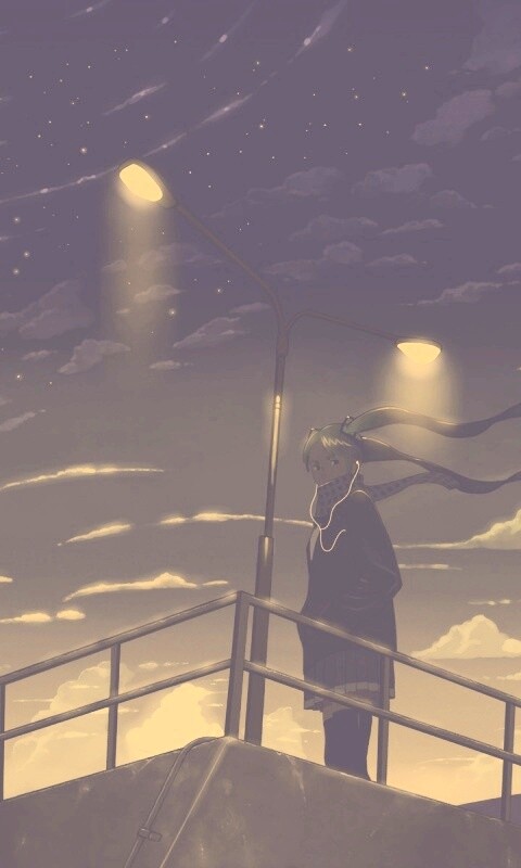 Под фонарем обои