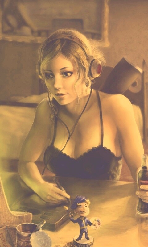 Девушка Одинокий странник обои