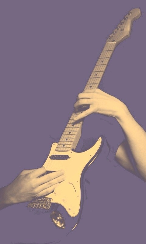 Игра на электрогитаре обои