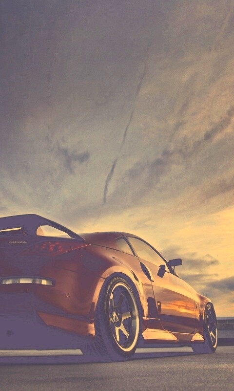 Красный ниссан обои