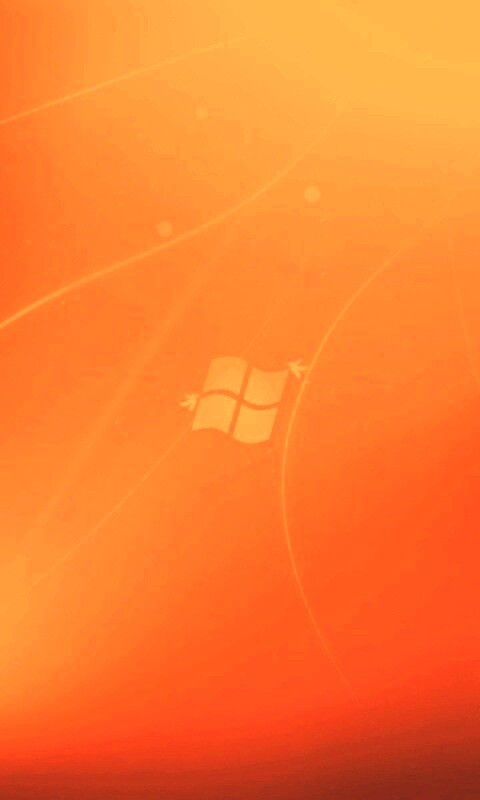 Оранжевый логотип Windows обои