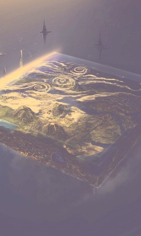 Плоский мир из Homeworld обои