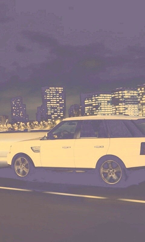 Белый Лэнд Ровер обои