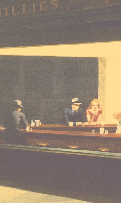 Ночное кафе обои