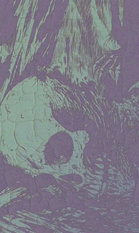 Тлеющий скелет обои