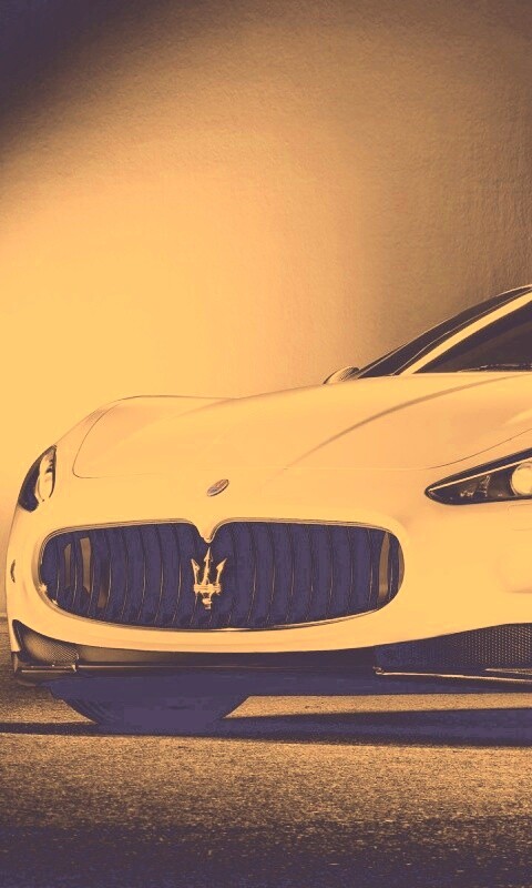 Белый Мазерати обои