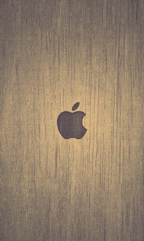 Логотип Apple на доске обои