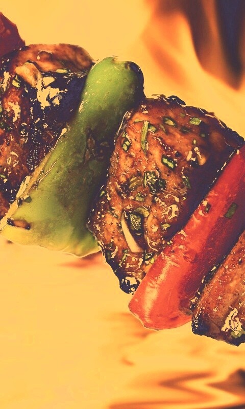 Сочный шашлычок обои