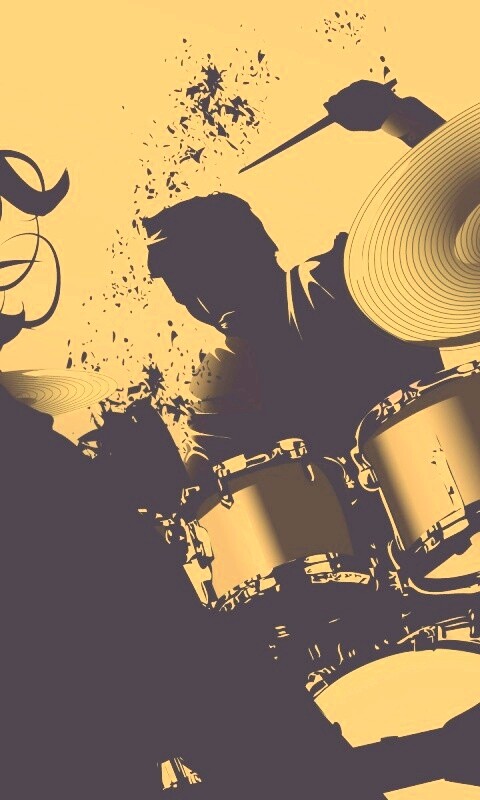 Барабанщик зажигает обои