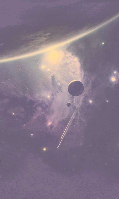 Комета пролетает мимо планеты обои