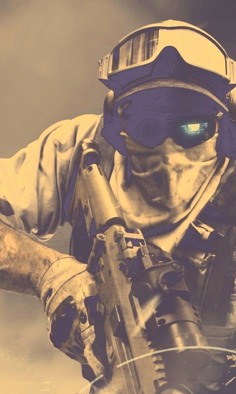 Боец в маске обои