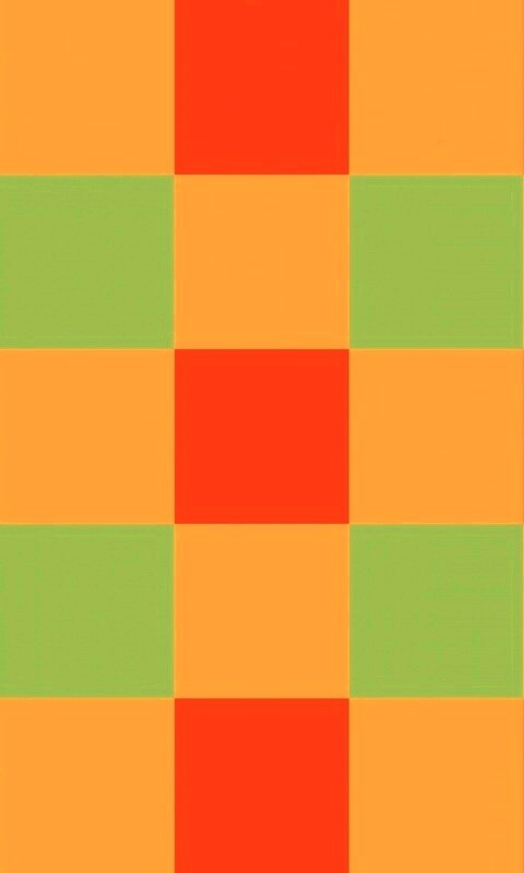 Оранжевые голубые и белые клетки обои