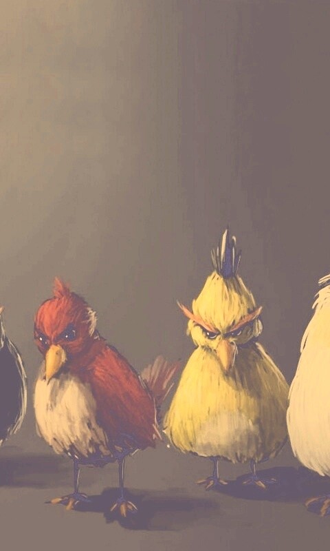 Злые птицы обои