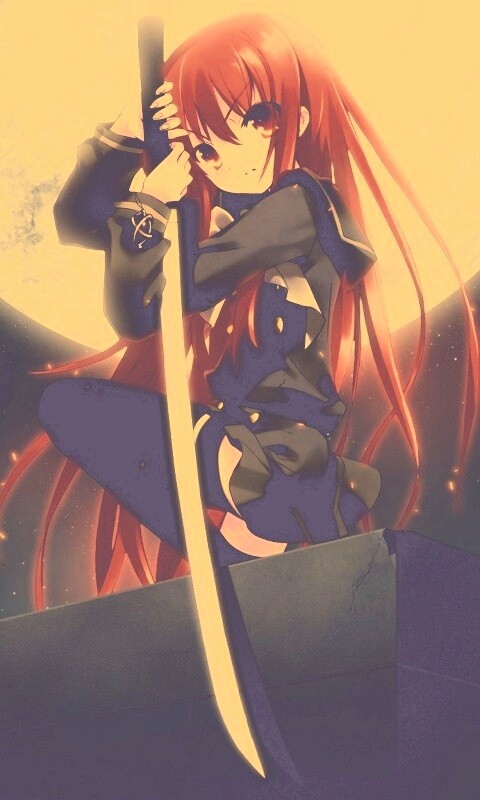 Девочка с катаной обои